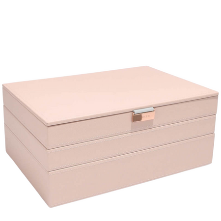 Stackers Supersize Jewellery Box (Set) - Blush Pink (Rose Gold Hardware)