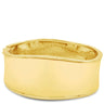 Gold bangle on a white background