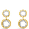 Absolute Gold Double Circle Drop Earrings