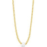 Absolute Gold & Pearl Dainty Cube Necklace