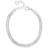 Absolute Silver & Clear Crystal Baguette Bracelet