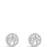 Absolute Silver Crystal Clip On Earrings