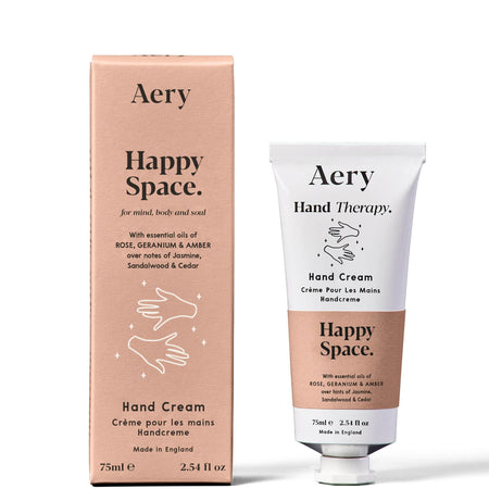 Aery Happy Space Hand Cream - Rose Geranium & Amber