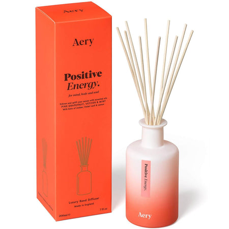 Aery Positive Energy Reed Diffuser - Pink Grapefruit, Vetiver & Mint
