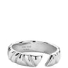 Ania Haie Heart Hunter Silver Irregular Twill Adjustable Ring