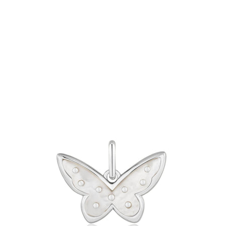 Ania Haie Pop Charms Silver Mother Of Pearl Butterfly Charm