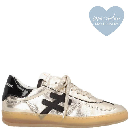 Another Trend Gold & Black Metallic Sneakers *PRE-ORDER*