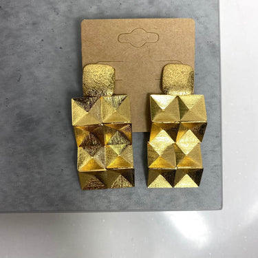 BeJeweled At Soul Gold Large Geometric Drop Earrings