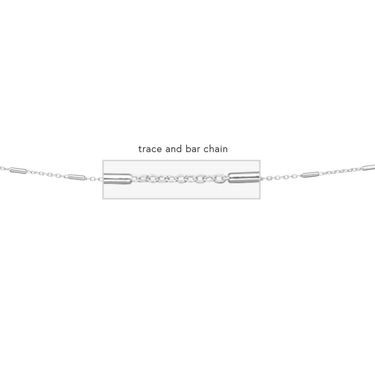 BeJeweled Bespoke Silver Tube Chain