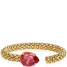 Caroline Svedbom Gold Classic Rope Bangle - Mulberry Red
