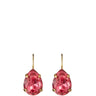Caroline Svedbom Gold Mini Drop Earrings - Mulberry Red