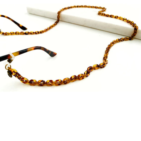 Charly Therapy Mini Sunflower Small Link Sunglasses Chain - Brown