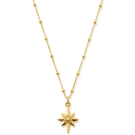 ChloBo Bobble Chain Lucky Star Necklace - Gold