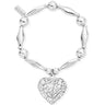 ChloBo Chunky Filigree Heart Bracelet