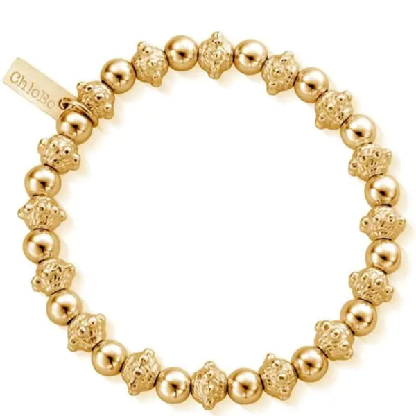 ChloBo 37 Gold Cute Charm Puffed Heart Bracelet GBCC067 main image 1