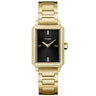 Cluse Fluette Gold Watch - Black Texture Dial