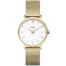 Cluse Minuit Gold Mesh Watch - White