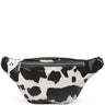 Black and white cow print fanny pack