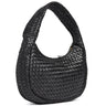 depeche-black-leather-woven-grab-bag