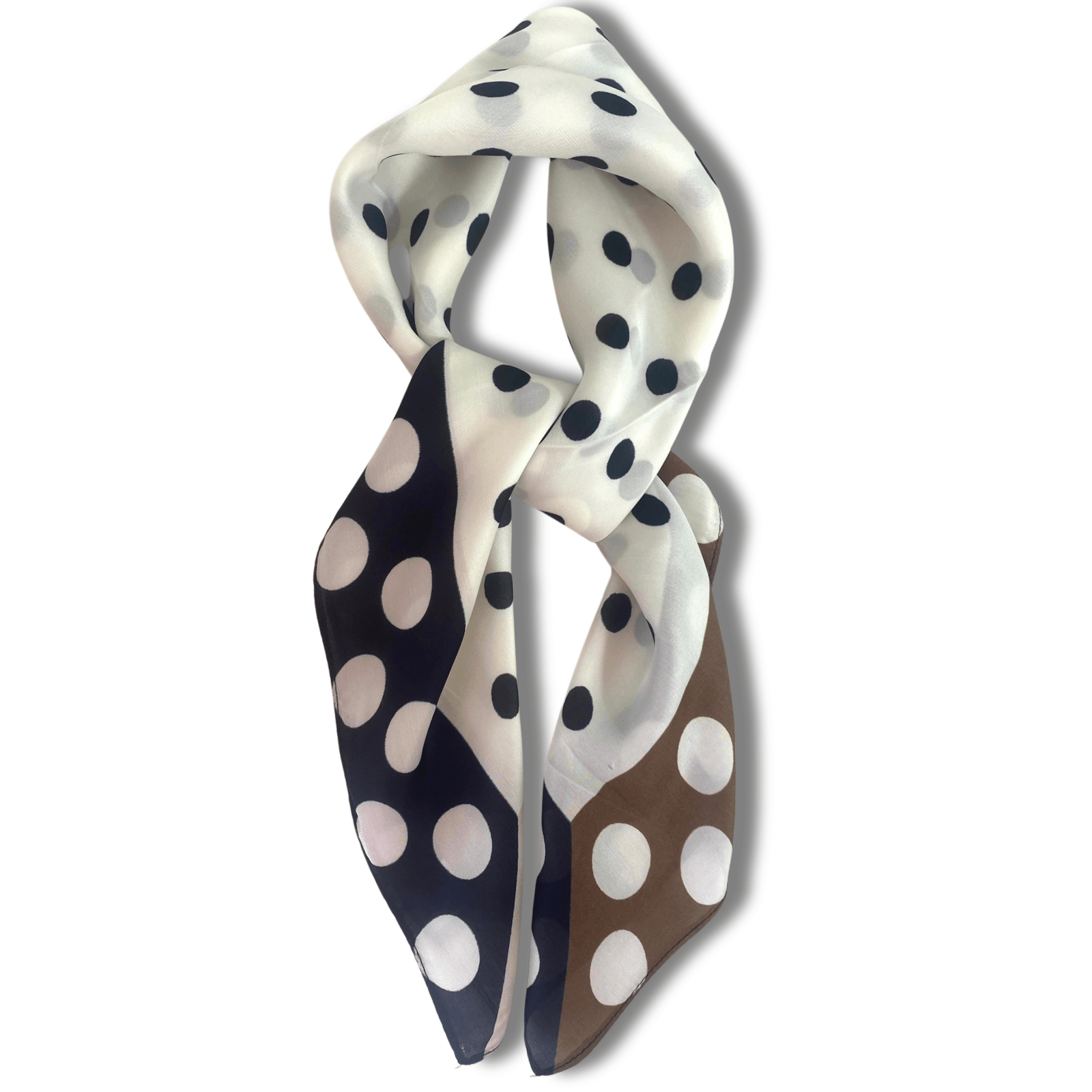 Dotty Pattern Neck Scarf - Black Cream – Bejeweled At Soul Dotty Pattern Neck Scarf - Black Cream – Bejeweled At Soul