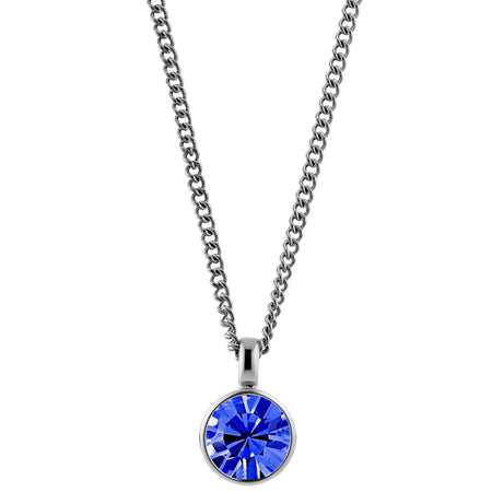 Dyrberg Kern Ette Silver Necklace - Sapphire
