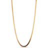 flat gold snake style chain