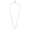Gold chain necklace on a white background