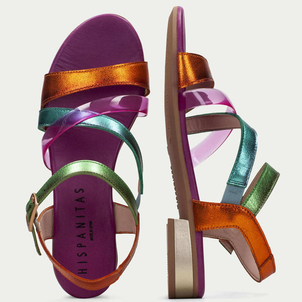 Metallic on sale rainbow sandals