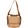 hispanitas tan leather natural bucket bag