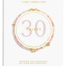 Joma Jewellery birthday card with a bracelet design and '30' on a white background