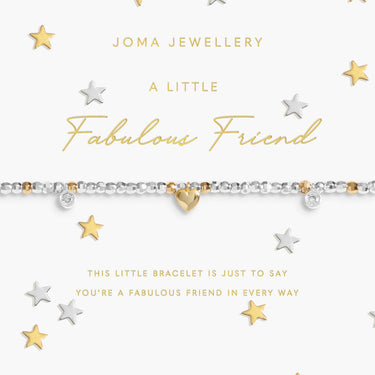 fabulous friend Bracelet on a Joma Jewellery card with star decorations