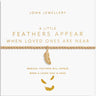 Joma Feathers Appear When Loved Ones Are Near Bracelet - Gold