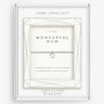 Joma Jewellery bracelet packaging with 'A Little Wonderful Mum' text on a white background