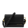 Black handbag with braided strap and 'Katie Loxton' branding on a white background