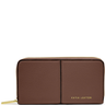 Brown leather wallet with 'Katie Loxton' branding on a white background