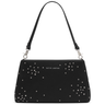 Black handbag with silver studs and 'Katie Loxton' branding on a white background