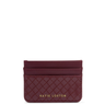 Maroon cardholder with 'Katie Loxton' branding on a white background