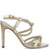 Menbur Gold Strappy Sandals