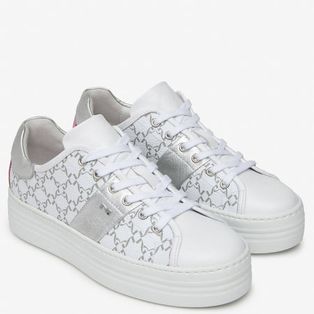 NeroGiardini White Patterned Sneakers
