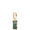 PDPAOLA Gold Kaori Moss Agate Single Earring