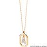 PDPAOLA Gold Mini Letter Necklace