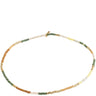 Pilgrim Alison Gold Brown Green Glass Bead Anklet