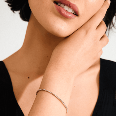 Pilgrim Arash Gold Pearl Crystal Stretch Bracelet