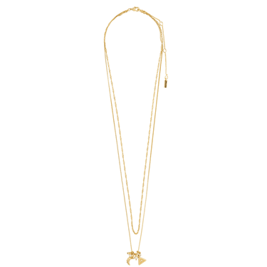 Pilgrim Between Gold Double Chain Necklace