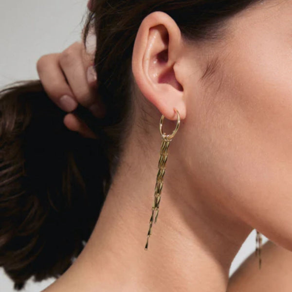 PILGRIM CONNECT GOLD HOOPS main image 1