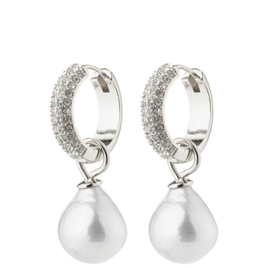 Pilgrim Edelle Pearl Silver Drop Earrings