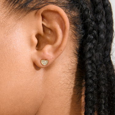 Pilgrim Emmett Gold Small Heart Earrings