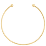 Gold hoop choker necklace