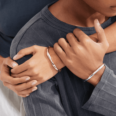 Pilgrim Harrison Silver Hinged Bangle