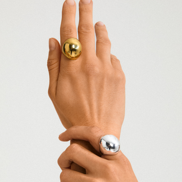 Pilgrim Jameson Gold Large Oval Dome Ring